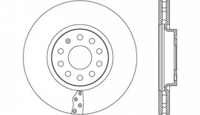 OPEN PARTS bdr265720 -  Тормозной диск